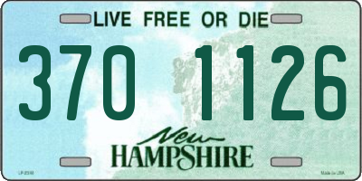 NH license plate 3701126