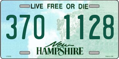 NH license plate 3701128