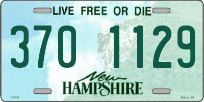 NH license plate 3701129