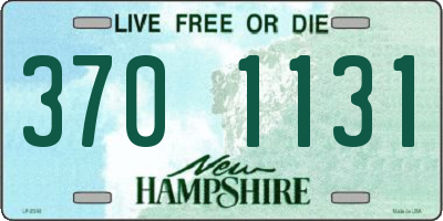 NH license plate 3701131