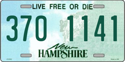 NH license plate 3701141