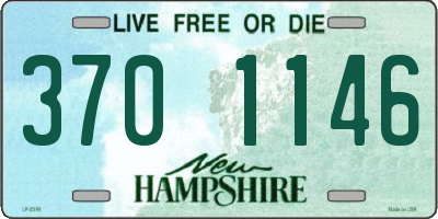 NH license plate 3701146