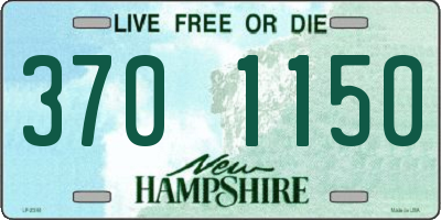 NH license plate 3701150