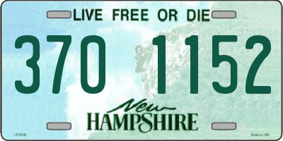 NH license plate 3701152