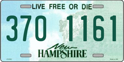NH license plate 3701161