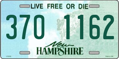NH license plate 3701162