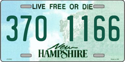 NH license plate 3701166