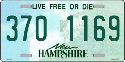 NH license plate 3701169