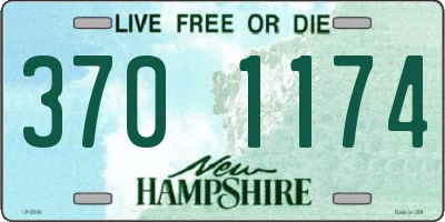 NH license plate 3701174