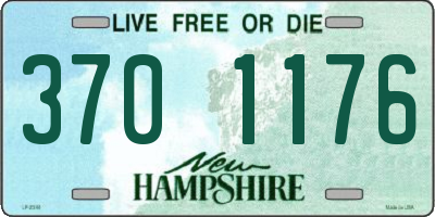 NH license plate 3701176