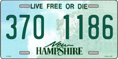 NH license plate 3701186