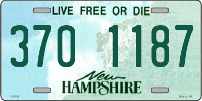 NH license plate 3701187