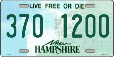 NH license plate 3701200