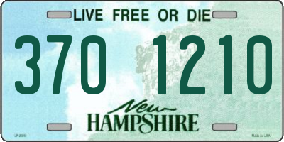 NH license plate 3701210