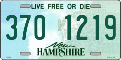 NH license plate 3701219
