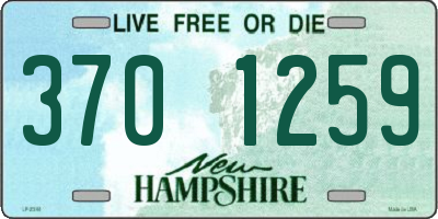 NH license plate 3701259