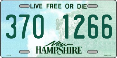 NH license plate 3701266