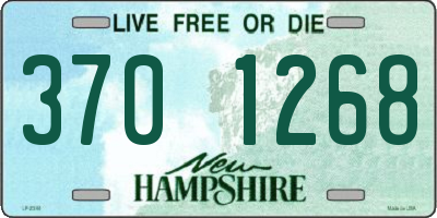 NH license plate 3701268