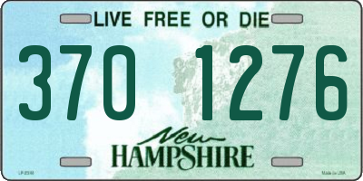 NH license plate 3701276