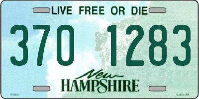 NH license plate 3701283