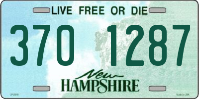 NH license plate 3701287