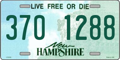 NH license plate 3701288