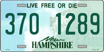 NH license plate 3701289