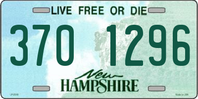 NH license plate 3701296