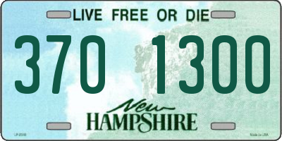 NH license plate 3701300