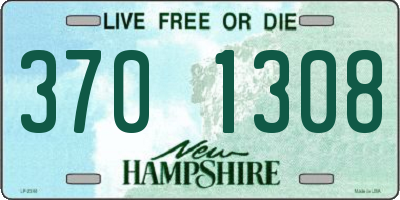 NH license plate 3701308