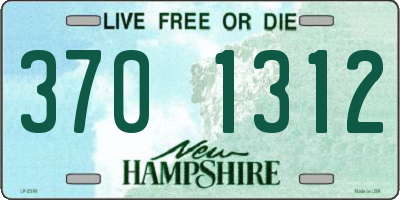 NH license plate 3701312