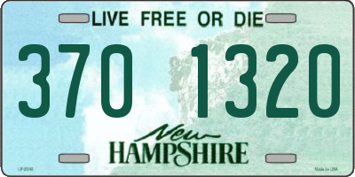 NH license plate 3701320