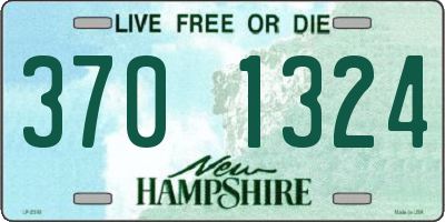 NH license plate 3701324