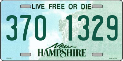 NH license plate 3701329