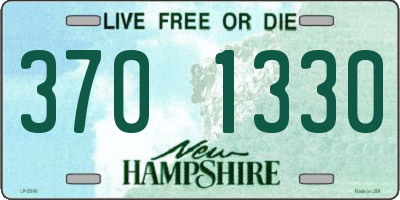 NH license plate 3701330