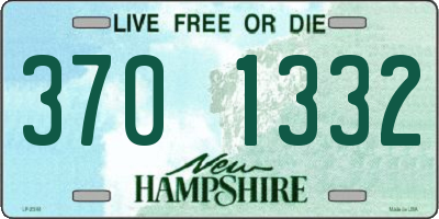 NH license plate 3701332