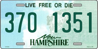NH license plate 3701351