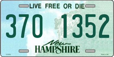 NH license plate 3701352