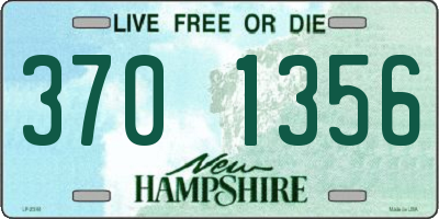 NH license plate 3701356