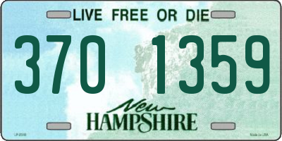 NH license plate 3701359
