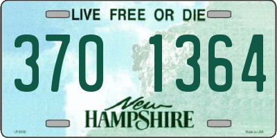 NH license plate 3701364