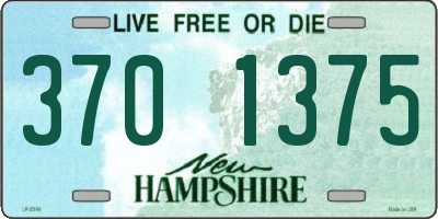 NH license plate 3701375