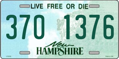 NH license plate 3701376