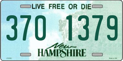 NH license plate 3701379