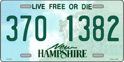NH license plate 3701382