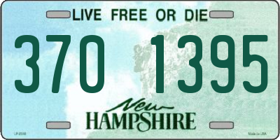 NH license plate 3701395