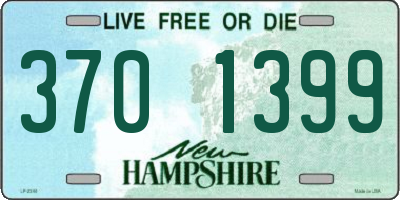 NH license plate 3701399