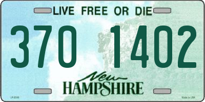 NH license plate 3701402
