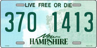 NH license plate 3701413