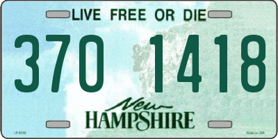 NH license plate 3701418